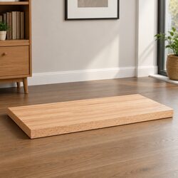 Handcrafted Solid Oak Wood Table Top Light Brown 80x40cm