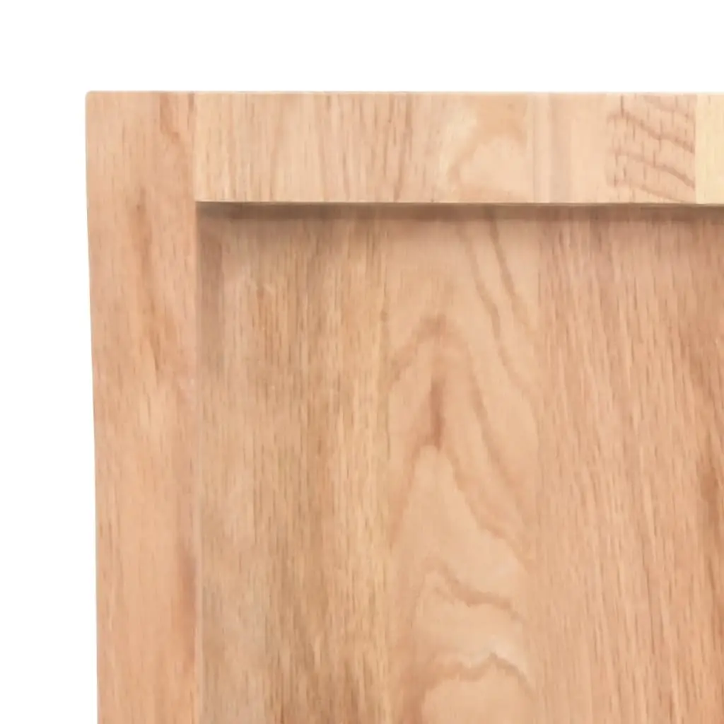 Solid Oak Wood Replacement Board Live Edge Brown Handcrafted 80x40cm Table Top