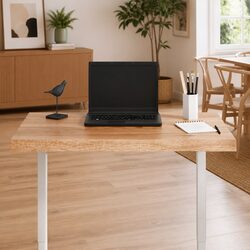 Live Edge Solid Oak Wood Dining Table Top 80x60cm