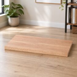 Live Edge Solid Oak Wood Dining Table Top 80x60cm