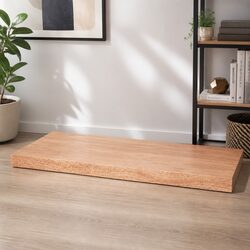 Handcrafted Solid Oak Live Edge Tabletop 80x60cm
