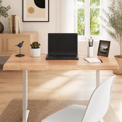Handcrafted Solid Oak Live Edge Table Top 100x40cm