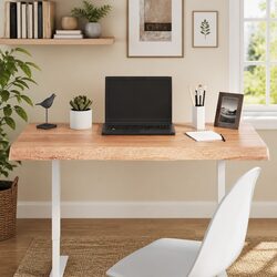 Handcrafted Solid Oak Wood Table Top 100x50cm Brown