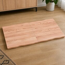 Handcrafted Solid Wood Tabletop with Live Edge Design