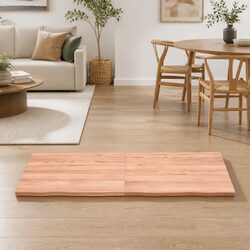 Live Edge Solid Oak Wooden Table Top 140x40cm