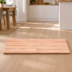 Handcrafted Light Brown Solid Oak Folding Table Top
