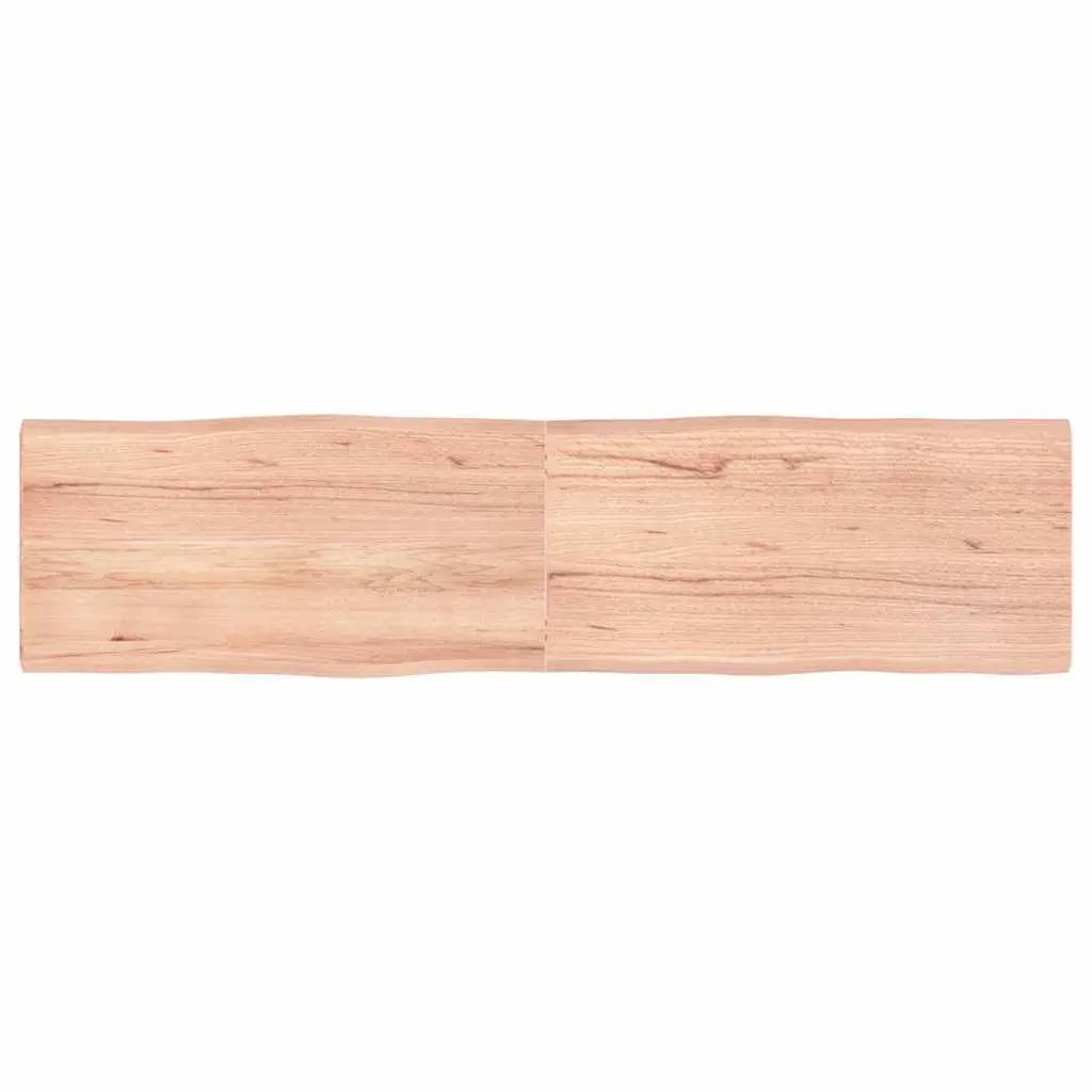 Wooden Table Top Light Brown 160x40cm Solid Oak Live Edge Foldable Replacement