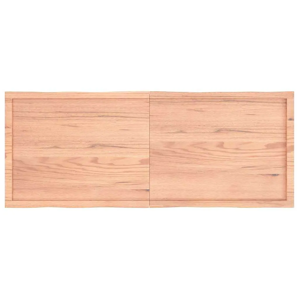 Solid Oak Wood Table Top with Live Edge, 160x60cm