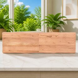 Handcrafted Solid Oak Wooden Table Top 180x50cm