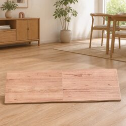 Brown Live Edge Solid Oak Folding Replacement Table Top 180x60cm