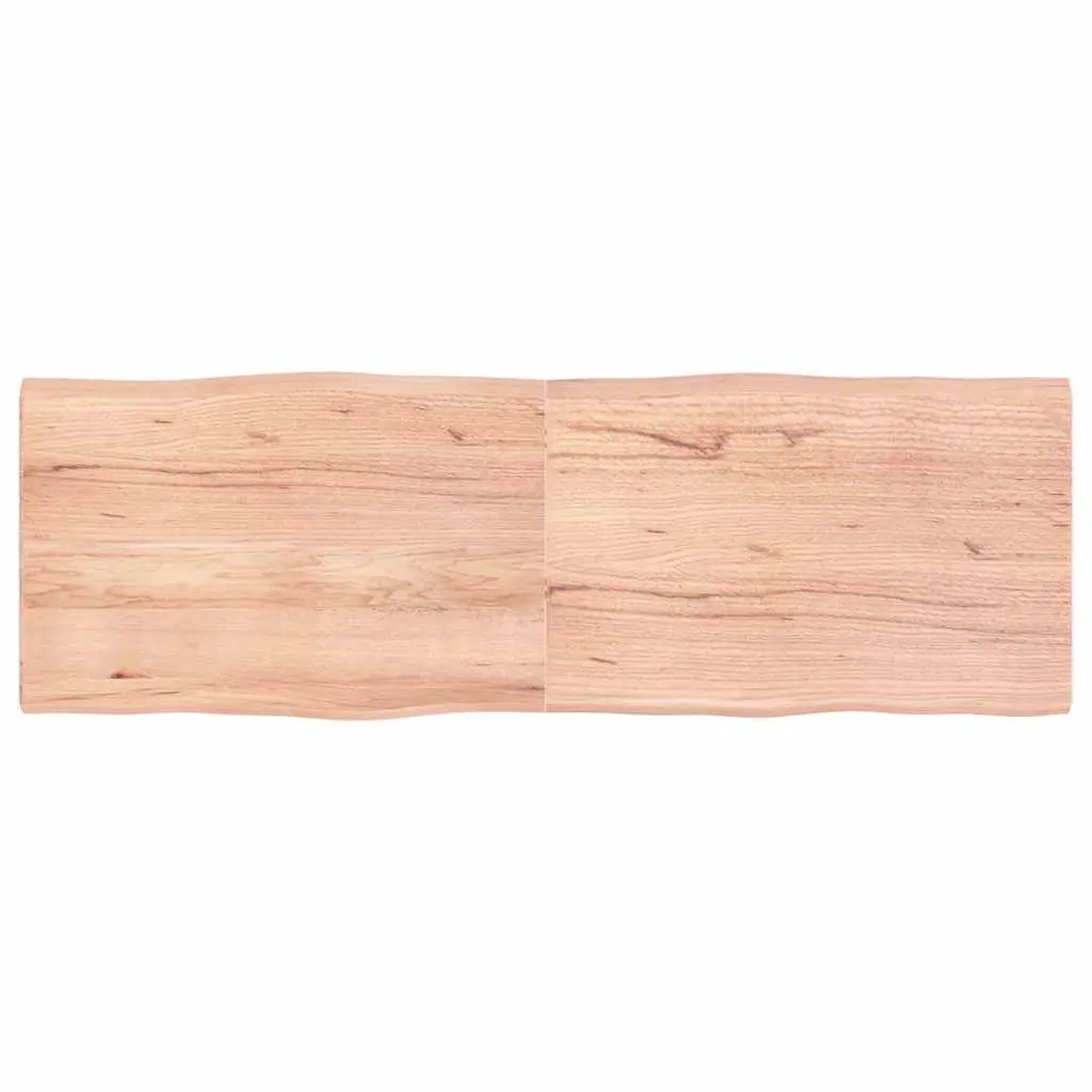 Brown Live Edge Solid Oak Folding Replacement Table Top 180x60cm