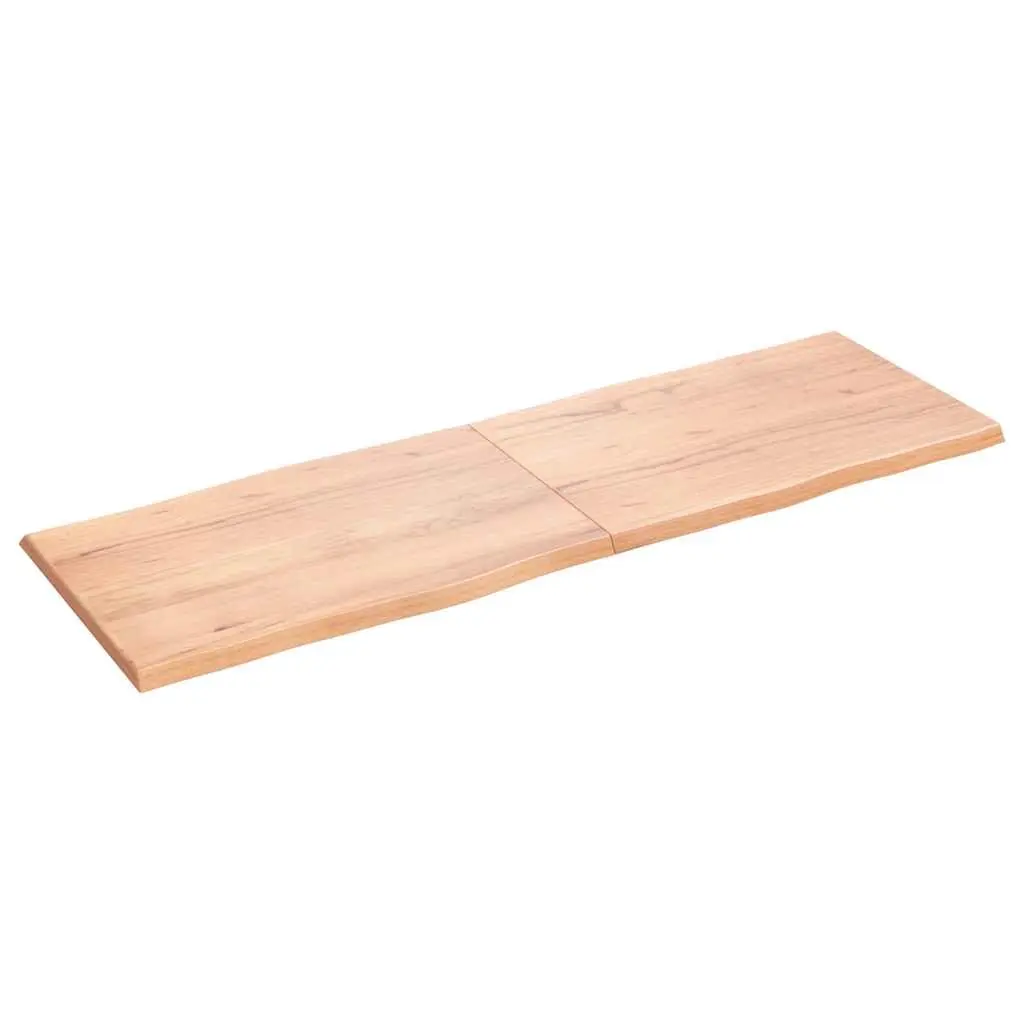 Brown Live Edge Solid Oak Folding Replacement Table Top 180x60cm