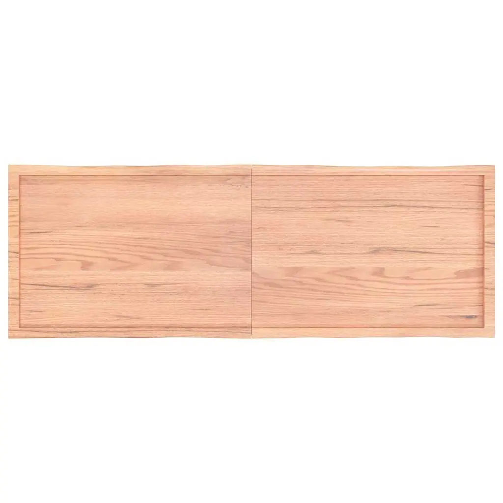 Brown Live Edge Solid Oak Folding Replacement Table Top 180x60cm