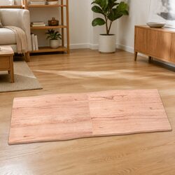 Brown Live Edge Solid Oak Folding Table Top 180x60cm