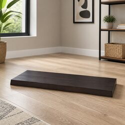 Handcrafted Dark Brown Solid Oak Table Top 100x40cm