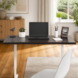 Solid Oak Live Edge Table Top in Dark Brown 100x50cm