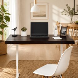 Handcrafted Solid Oak Wood Live Edge Table Top 100x50cm