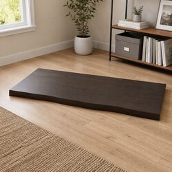Handcrafted Solid Oak Wood Live Edge Table Top 100x50cm