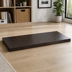 Handcrafted Solid Oak Dark Brown Table Top 100x50cm