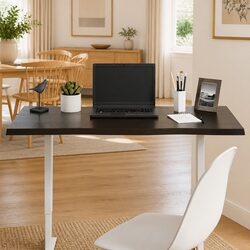 Handcrafted Solid Oak Table Top with Live Edge Design
