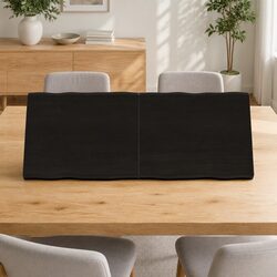 Solid Oak Live Edge Foldable Wooden Table Top 120x50cm