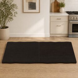 Solid Oak Live Edge Foldable Wooden Table Top 120x50cm
