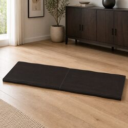 Dark Brown Live Edge Solid Wood Folding Table Top 140x40cm