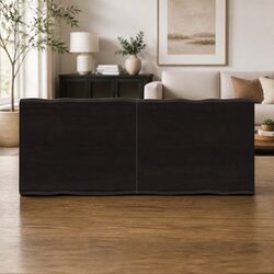 Handcrafted Wooden Table Top 140x60cm Dark Brown Oak