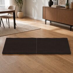 Handcrafted Solid Oak Live Edge Folding Table Top
