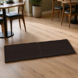 Live Edge Solid Oak Table Top in Dark Brown 160x60cm