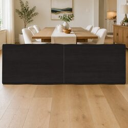 Dark Brown Solid Oak Foldable Table Top 180x60cm