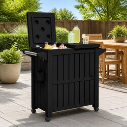 3-in-1 Kitchen Dining Trolley with Ice Bucket