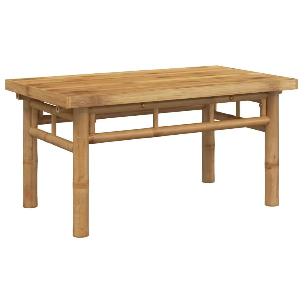 Coffee Table 70x40x35 cm Bamboo Brown Slat Design Indoor Outdoor Accent
