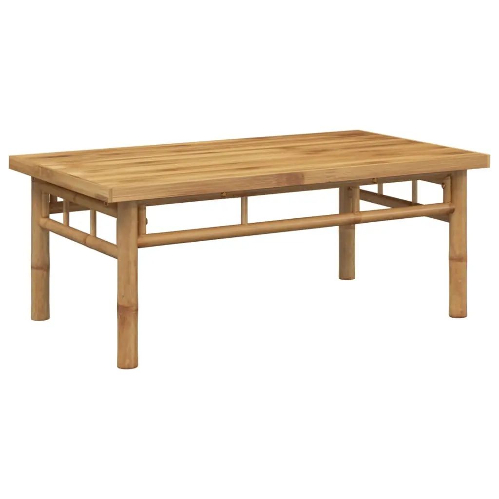 Coffee Table 90x50x35cm Bamboo Slat Design Indoor Outdoor Living Room Accent