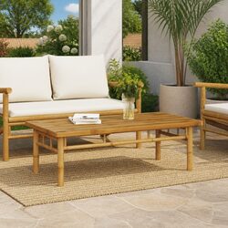 Bamboo Coffee Table 110x55x35 cm for Cozy Living Spaces