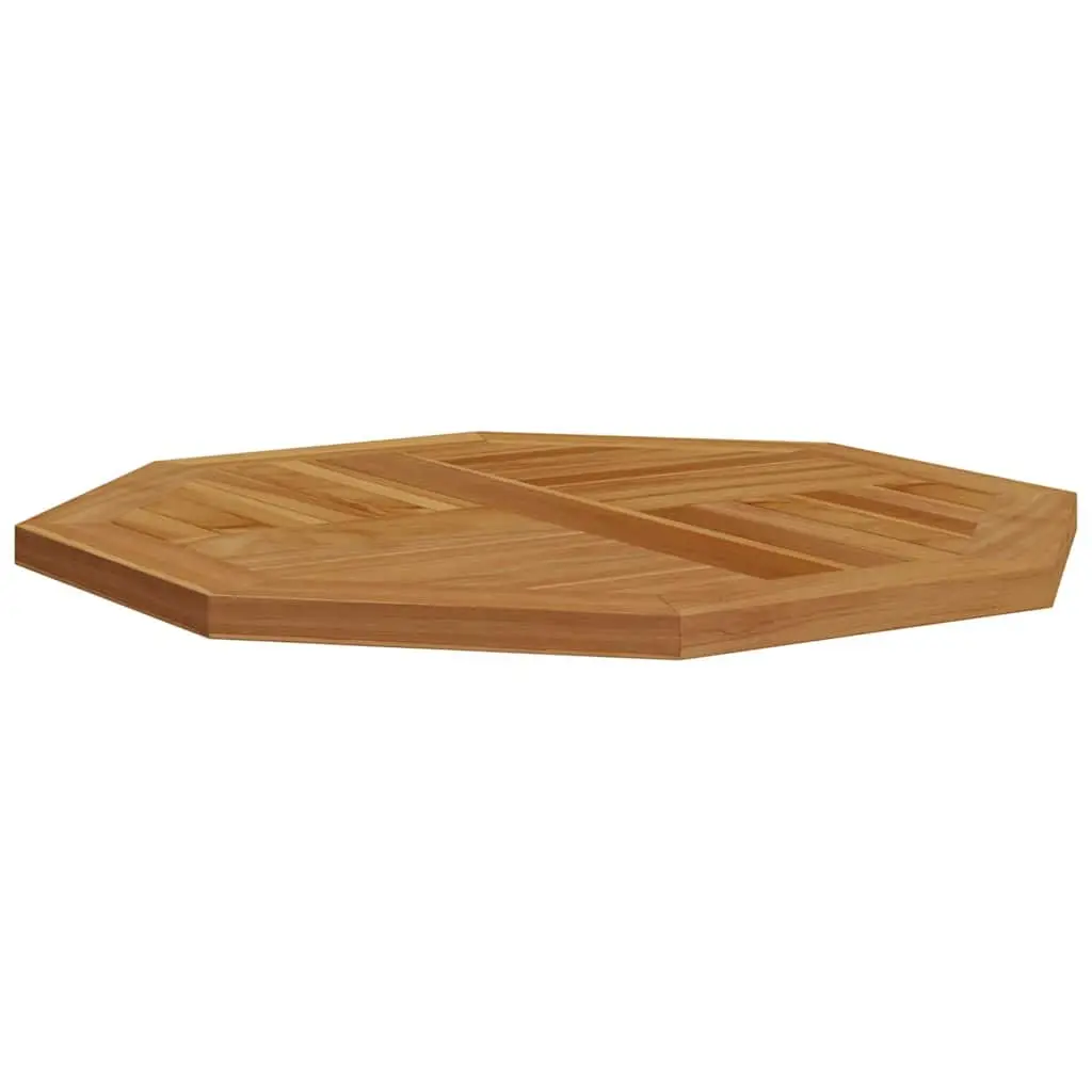 Octagonal Wooden Table Top Brown 60x60cm Solid Teak Garden Dining Replacement Parasol