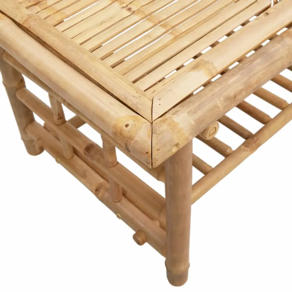 Bamboo Coffee Table Brown 110x55x45 cm with Storage