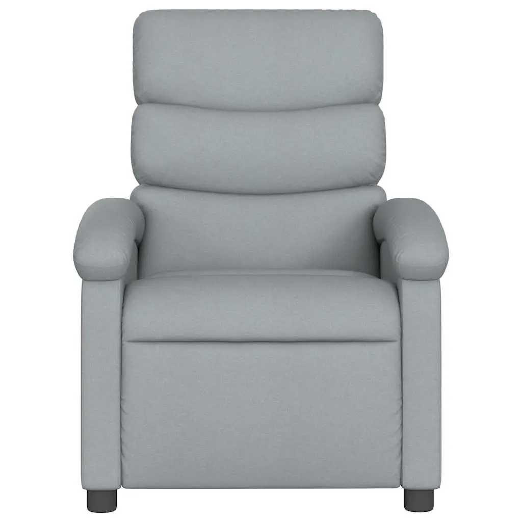 Grey Fabric Massage Recliner Chair with 6 Vibration Points