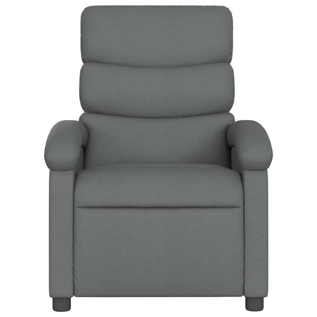 Grey Fabric Massage Recliner Chair with Vibration