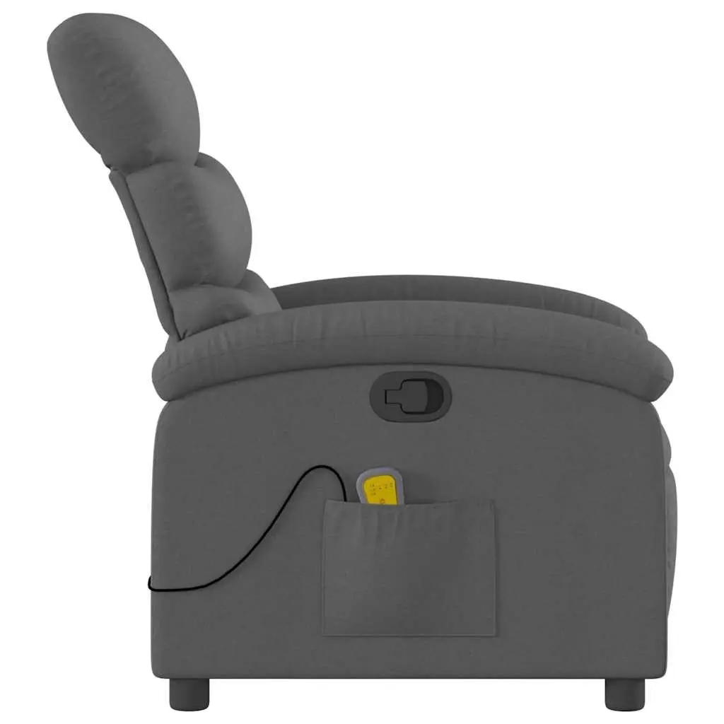 Grey Fabric Massage Recliner Chair with Vibration
