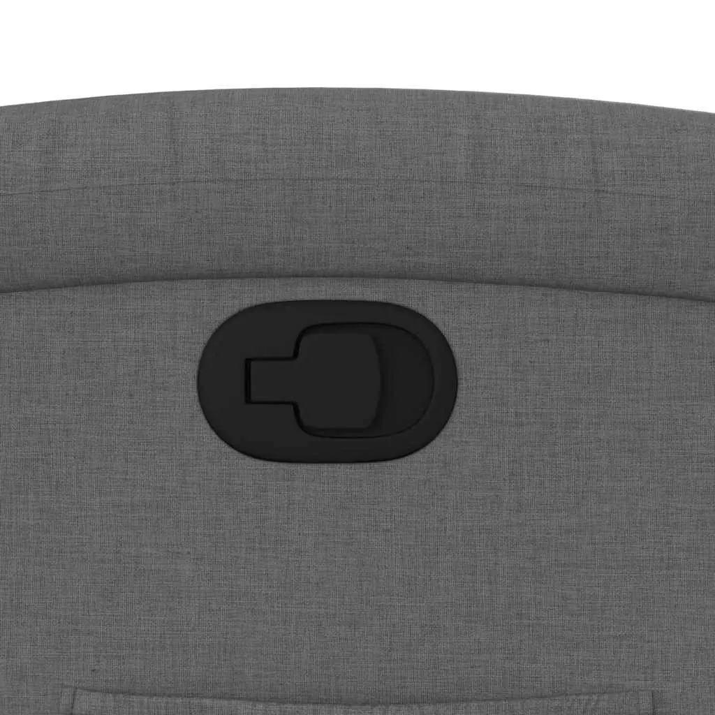 Grey Fabric Recliner Chair with Footrest