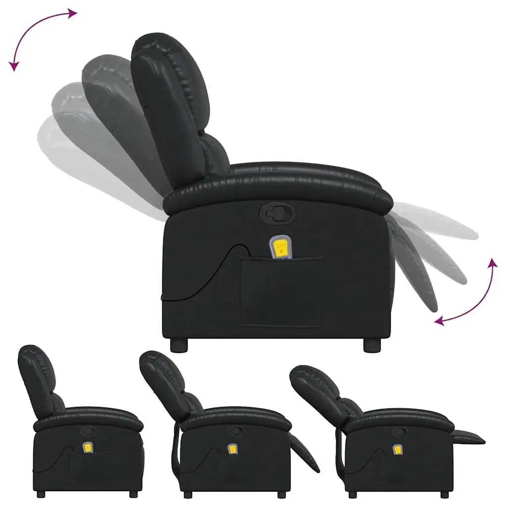 Massage Recliner Armchair Manual Reclining Footrest Vibration Lounge Chair