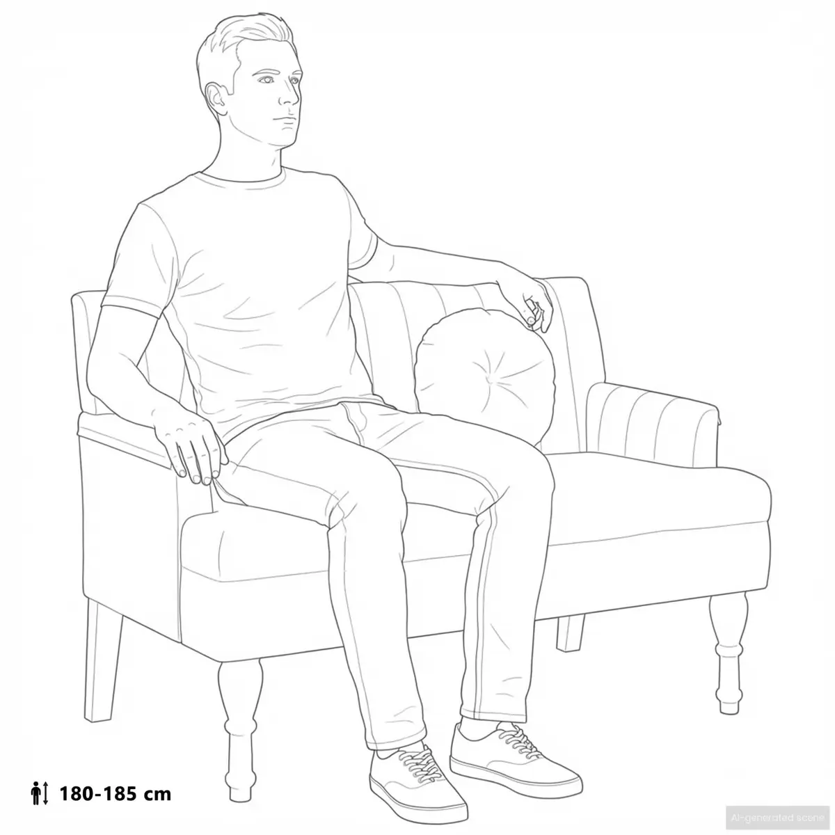 Grey Fabric Padded Bench with Cushions