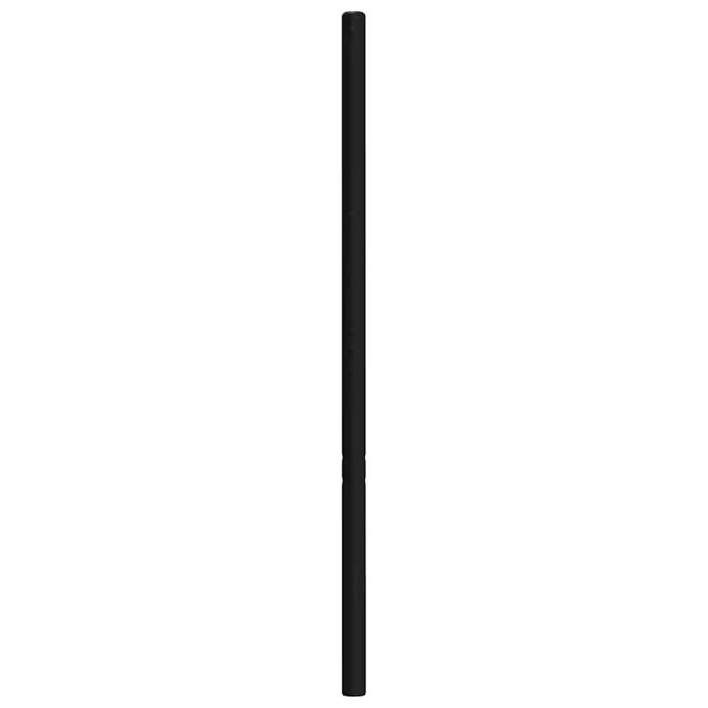 Metal Headboard Black 107cm Powder-coated Steel Bed Frame Header