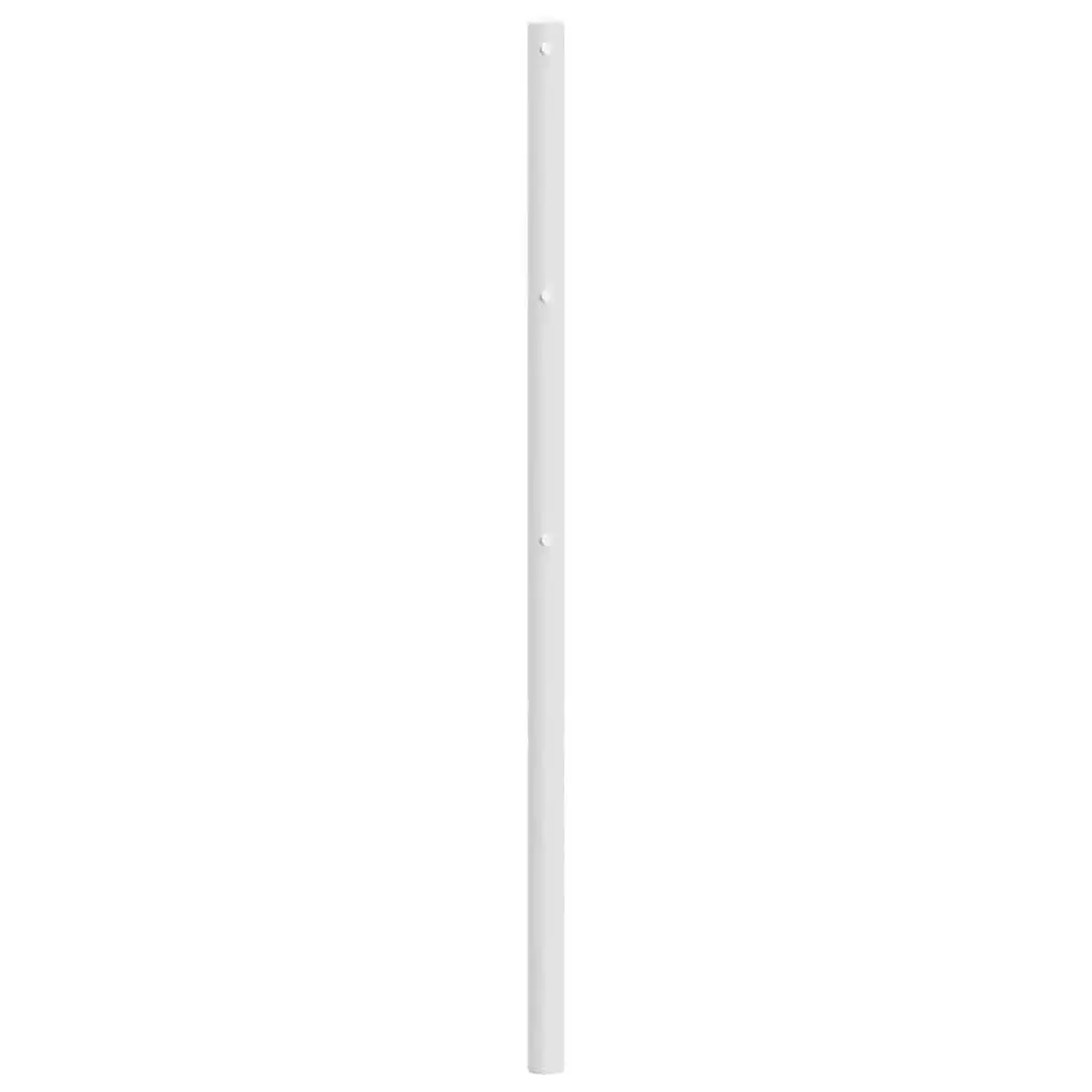 Metal Headboard White 107 cm Powder-coated Steel Bedroom Bed Frame Header