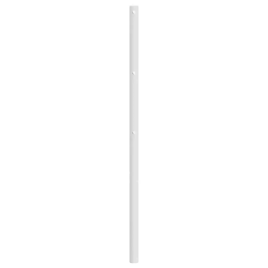 Powder-Coated Steel Headboard White 180cm Metal Frame for Bedroom Bed Support