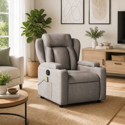 Massage Recliner Chair with Vibration and Manual Recline
