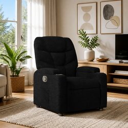 Cozy Fabric Recliner Armchair with Cup Holders
