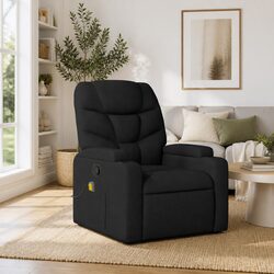 Black Fabric Massage Recliner Chair with Vibration