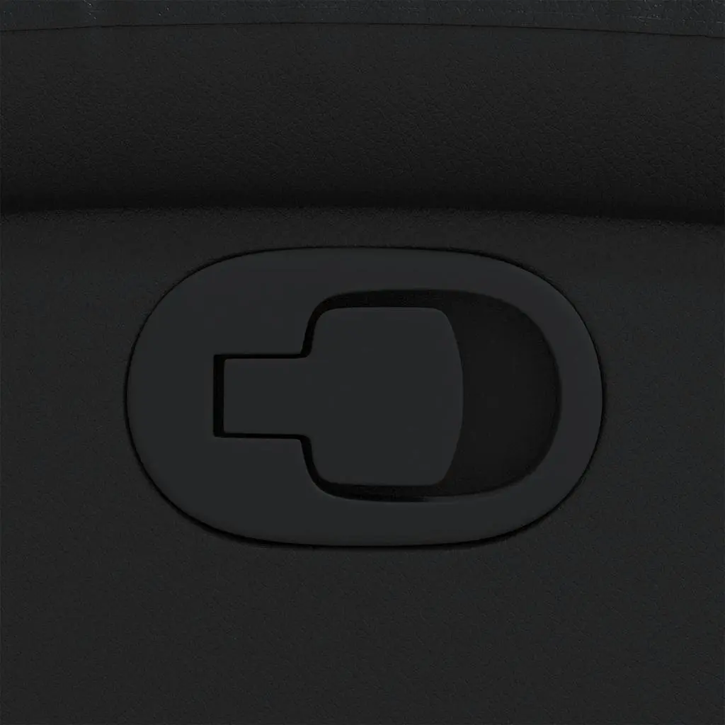 Recliner Chair Black Manual Reclining Armchair Lounge Seat with Cup Holders